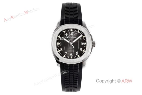 (ZF) Swiss 324 5167A Patek Philippe Aquanaut Grey Dial Black Rubber Band Automatic Watch Replica (ZF) Swiss 324 5167A Patek Philippe Aquanaut Grey Dial Black Rubber Band Automatic Watch Replica