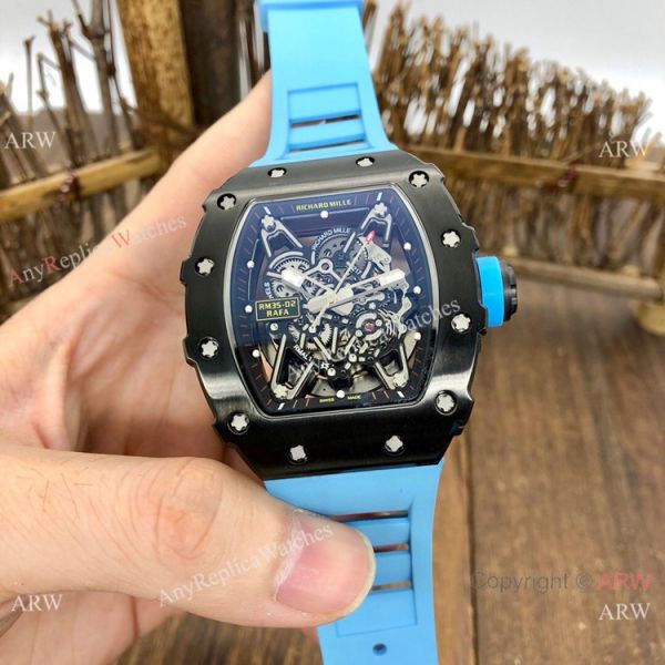 Best Quality Richard Mille RM35-02 Rafael Nadal All Black Watches Men Best Quality Richard Mille RM35-02 Rafael Nadal All Black Watches Men