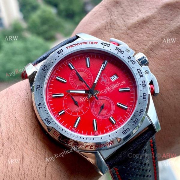 Best Quality Copy Ferrari Pilota SS Chronograph 46mm Watches Best Quality Copy Ferrari Pilota SS Chronograph 46mm Watches