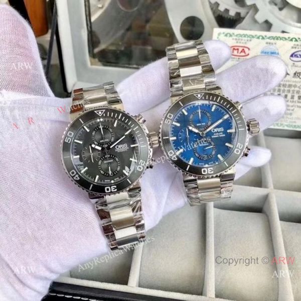 Oris Aquis Series Replica Watches Blue Chronograph Dial Oris Aquis Series Replica Watches Blue Chronograph Dial