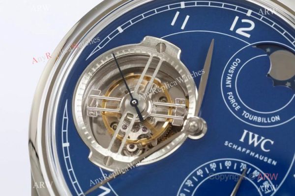 New! Swiss Replica IWC Portugieser Constant Force Tourbillon Watch Blue Dial New! Swiss Replica IWC Portugieser Constant Force Tourbillon Watch Blue Dial