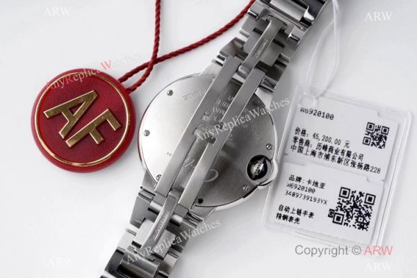 (AF) Swiss Replica Ballon Bleu Cartier Watch 33mm Pink Dial (AF) Swiss Replica Ballon Bleu Cartier Watch 33mm Pink Dial