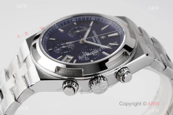 Swiss Copy Vacheron Constantin Overseas Chronograph 5500V Watch Blue Face Swiss Copy Vacheron Constantin Overseas Chronograph 5500V Watch Blue Face