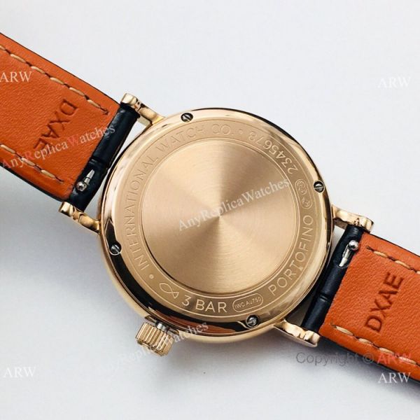 Swiss Copy IWC Portofino Ladies Watch Rose Gold Diamond Bezel Swiss Copy IWC Portofino Ladies Watch Rose Gold Diamond Bezel