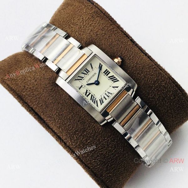 Super Replica Cartier Tank Francaise CC708177 Watch 2 Tone Rose Gold Lady Super Replica Cartier Tank Francaise CC708177 Watch 2 Tone Rose Gold Lady