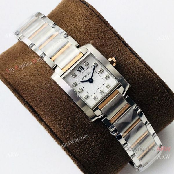Super Clone Cartier CC 708177 Tank Francaise Lady Watch with Diamond Super Clone Cartier CC 708177 Tank Francaise Lady Watch with Diamond