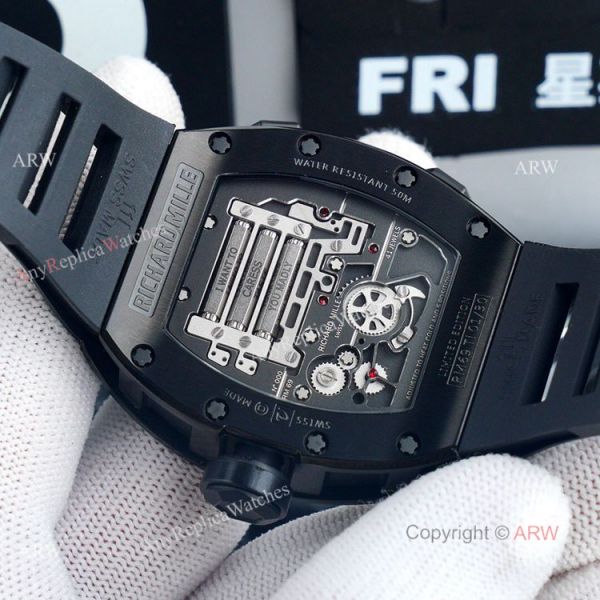 Sexy Richard Mille RM69 For Sale High Quality Replica Richard Mille All Black Men Watch Sexy Richard Mille RM69 For Sale High Quality Replica Richard Mille All Black Men Watch