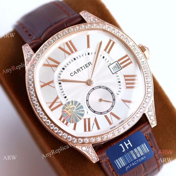 JH Factory Swiss Cartier Drive De Watches Rhodium Dial JH Factory Swiss Cartier Drive De Watches Rhodium Dial