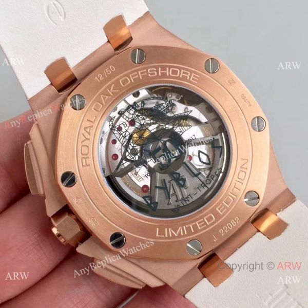 (JF) Replica Audemars Piguet Royal Oak Offshore JF Factory 3126 V2 Chronograph Watch Rose Gold and White (JF) Replica Audemars Piguet Royal Oak Offshore JF Factory 3126 V2 Chronograph Watch Rose Gold and White