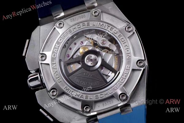 (JF) Swiss 3126 Audemars Piguet Chronograph Michael Schumacher Blue Index Dial Watch (JF) Swiss 3126 Audemars Piguet Chronograph Michael Schumacher Blue Index Dial Watch