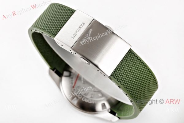 Swiss Grade Copy Longines Hydroconquest Green Rubber Strap Watch Swiss Grade Copy Longines Hydroconquest Green Rubber Strap Watch