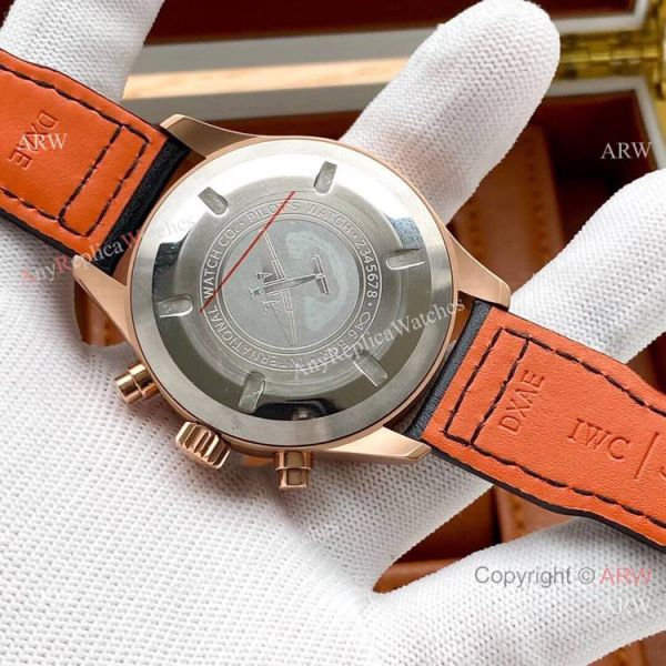 New Replica IWC Big Pilots Rose Gold Chronogaph Watch 43mm New Replica IWC Big Pilots Rose Gold Chronogaph Watch 43mm