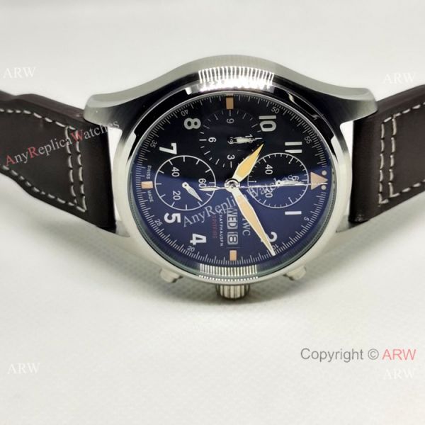 New Style IWC Big Pilot Spitfire Chronograph Watch Black Dial New Style IWC Big Pilot Spitfire Chronograph Watch Black Dial