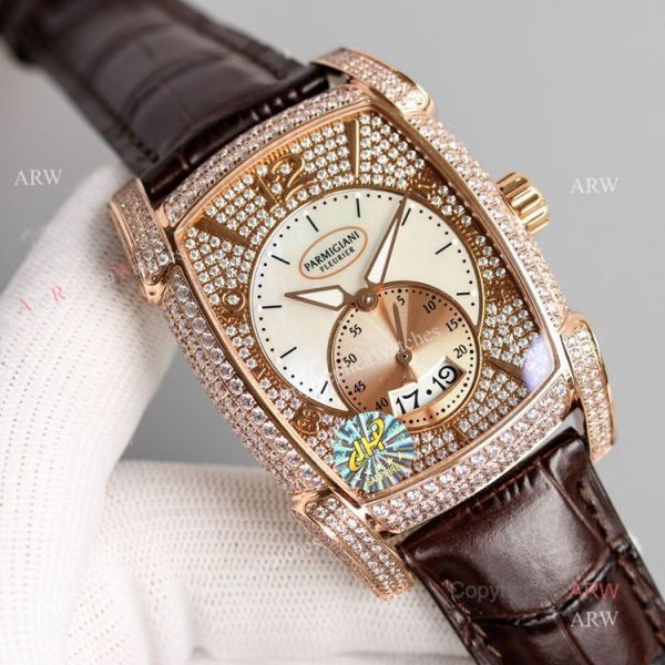 New Parmigiani Fleurier KALPA Rose Gold Diamond Watches Replica For Men New Parmigiani Fleurier KALPA Rose Gold Diamond Watches Replica For Men