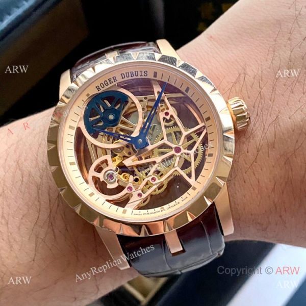 New Copy Roger Dubuis Excalibur 46mm Rose Gold Hollow Watch New Copy Roger Dubuis Excalibur 46mm Rose Gold Hollow Watch