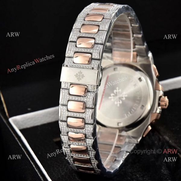AAA Quality Patek Philippe Nautilus Chronograph Watches Diamond Band AAA Quality Patek Philippe Nautilus Chronograph Watches Diamond Band