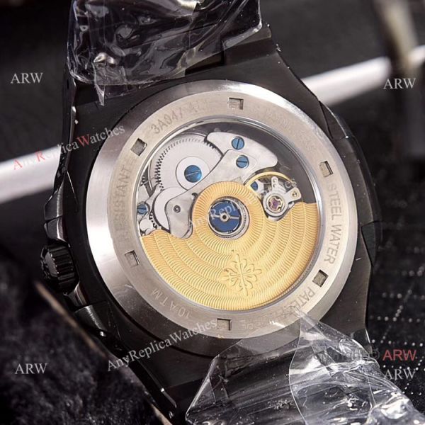 Solid Black Patek Philippe Annual Calendar Copy Watches 39.5mm Solid Black Patek Philippe Annual Calendar Copy Watches 39.5mm