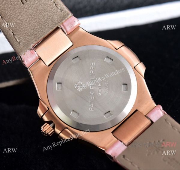 Copy Patek Philippe Nautilus Quartz Watches Rose Gold Women Size Copy Patek Philippe Nautilus Quartz Watches Rose Gold Women Size