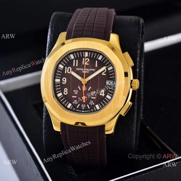 Best Replica Patek Philippe Red Gradient Dial Red Rubber Strap Watches VK Quartz Best Replica Patek Philippe Red Gradient Dial Red Rubber Strap Watches VK Quartz