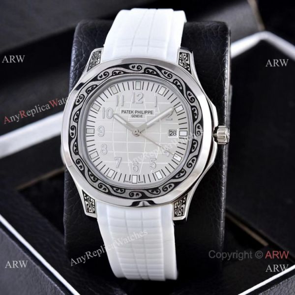 Clone Patek Philippe Aquanaut Silver Engraving Watches Vintage Style Clone Patek Philippe Aquanaut Silver Engraving Watches Vintage Style