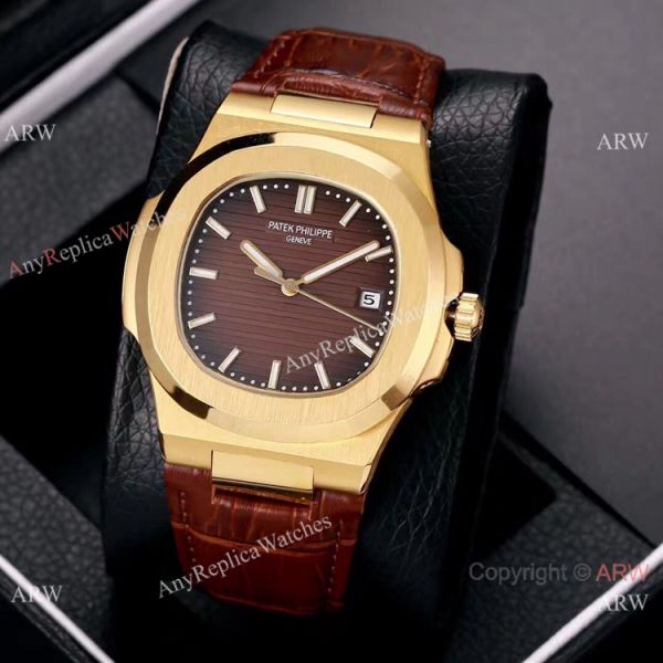 Best Copy Patek Philippe Nautilus 40mm Watches Gold and Black Best Copy Patek Philippe Nautilus 40mm Watches Gold and Black