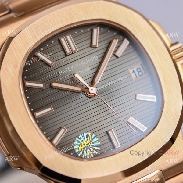 Swiss Copy Patek Philippe Nautilus PPF Factory Cal324 Watch Gray Gradient Dial Rose Gold Swiss Copy Patek Philippe Nautilus PPF Factory Cal324 Watch Gray Gradient Dial Rose Gold