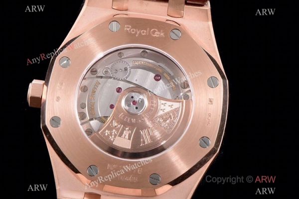 Grade 1A Copy Audemars Piguet Royal Oak JF v5 Cal.3120 Rose Gold Black Dial Watch 41mm Grade 1A Copy Audemars Piguet Royal Oak JF v5 Cal.3120 Rose Gold Black Dial Watch 41mm