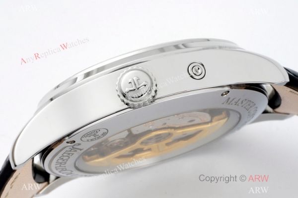 ZF Factory 1:1 Swiss Replica Jaeger leCoultre Master Watch Blue Face Leather Strap ZF Factory 1:1 Swiss Replica Jaeger leCoultre Master Watch Blue Face Leather Strap