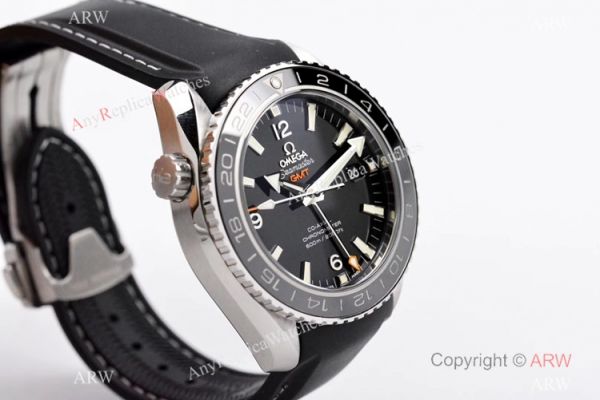 Swiss Grade Copy Omega Seamaster 600m Co-Axial GMT VS Factory 8605 Watch Black Rubber Band Swiss Grade Copy Omega Seamaster 600m Co-Axial GMT VS Factory 8605 Watch Black Rubber Band
