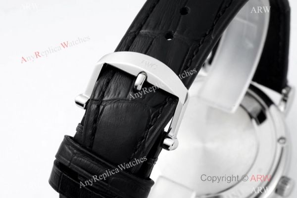 AI Factory Best Replica IWC Portofino Hand Wound 8 Days Moon Phase Watch SS White Dial AI Factory Best Replica IWC Portofino Hand Wound 8 Days Moon Phase Watch SS White Dial