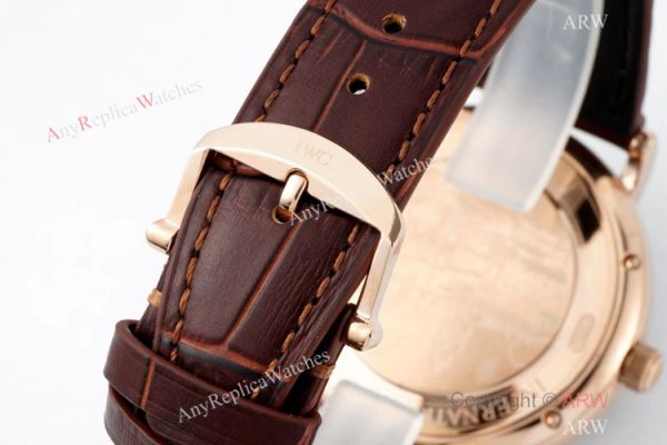 AI Factory IWC Portofino Hand Wound 8 Days Moon Phase Watch Rose Gold Gray Dial AI Factory IWC Portofino Hand Wound 8 Days Moon Phase Watch Rose Gold Gray Dial