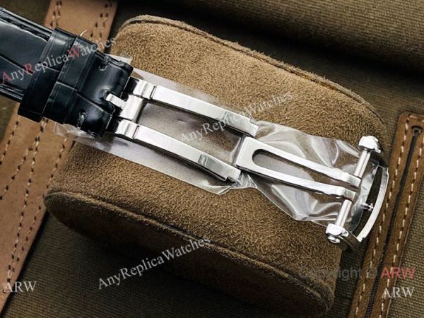 (PF Factory) Swiss Replica Patek Philippe Nautilus Moonphase Watch Black Dial Black Leather Strap (PF Factory) Swiss Replica Patek Philippe Nautilus Moonphase Watch Black Dial Black Leather Strap