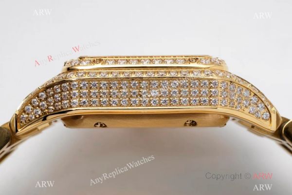 AC Factory Swiss Copy Panthere De Cartier Watch 27mm Yellow Gold Diamond AC Factory Swiss Copy Panthere De Cartier Watch 27mm Yellow Gold Diamond