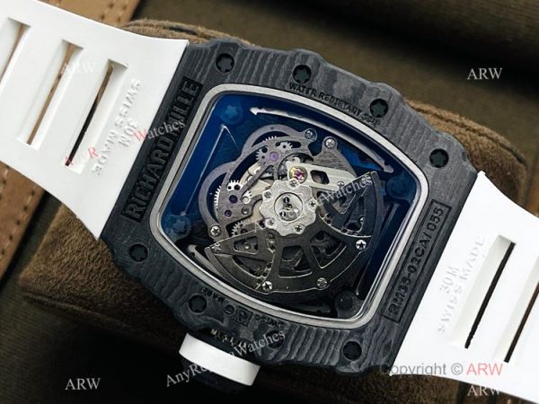 RM Factory 1:1 Replica Richard Mille RM35-02 Rafael Nadal Watch NTPT Case White Rubber Strap RM Factory 1:1 Replica Richard Mille RM35-02 Rafael Nadal Watch NTPT Case White Rubber Strap