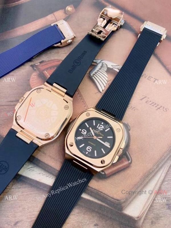 2021 New Copy Bell Ross BR05 Automatic Watch Rose Gold 42mm Mens 2021 New Copy Bell Ross BR05 Automatic Watch Rose Gold 42mm Mens