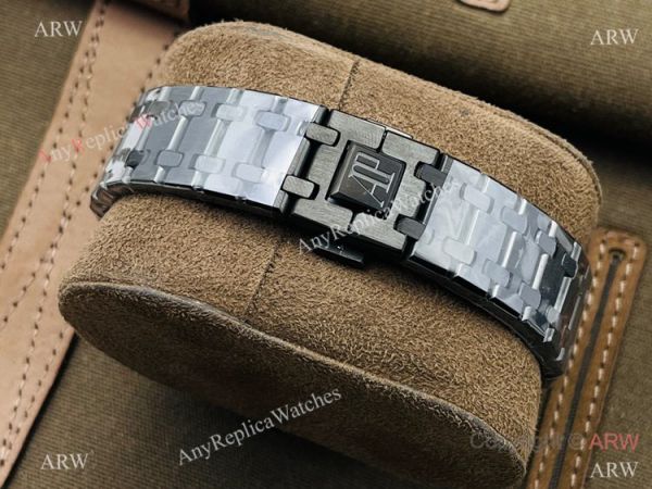 TW factory Audemars Piguet Royal Oak Blacksteel 41mm Watch Annual Calendar Face TW factory Audemars Piguet Royal Oak Blacksteel 41mm Watch Annual Calendar Face