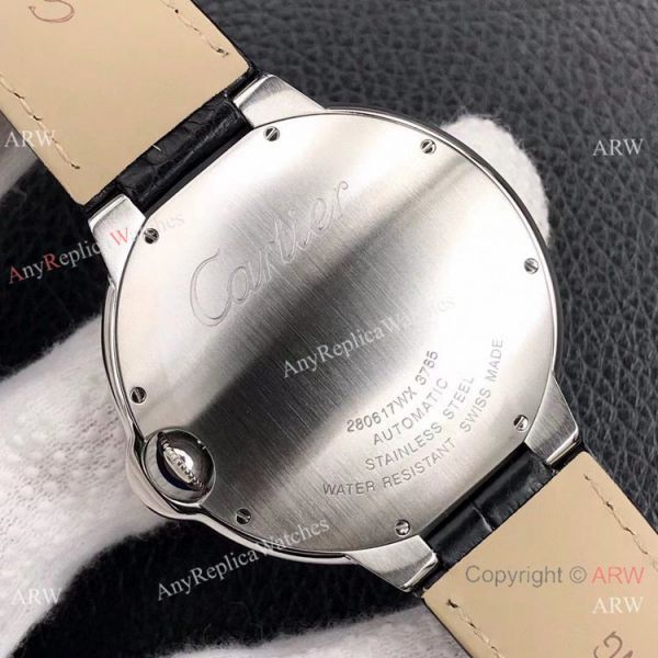 V6 Factory V7 version Ballon Bleu Cartier 42mm Automatic Watch Black Leather Strap V6 Factory V7 version Ballon Bleu Cartier 42mm Automatic Watch Black Leather Strap
