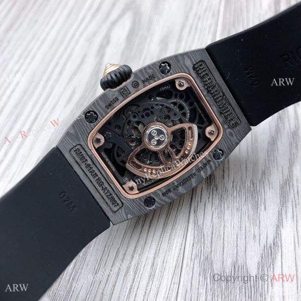 Swiss Quality Richard Mille RM007-1 Women Watch CarbonRose Gold Case Swiss Quality Richard Mille RM007-1 Women Watch CarbonRose Gold Case