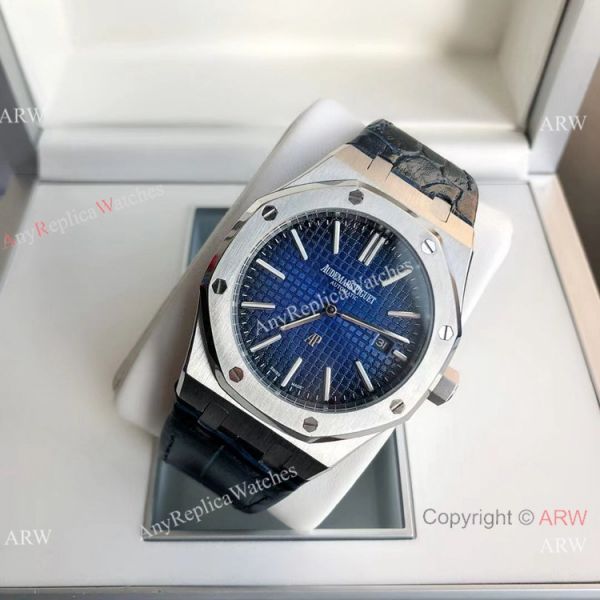 2021 NEW! Clone Audemars Piguet Royal Oak Jumbo Watch Blue Leather Strap 2021 NEW! Clone Audemars Piguet Royal Oak Jumbo Watch Blue Leather Strap