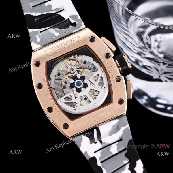 High Quality Replica Richard Mille RM011 FM Automatic Watch Camouflage Strap High Quality Replica Richard Mille RM011 FM Automatic Watch Camouflage Strap