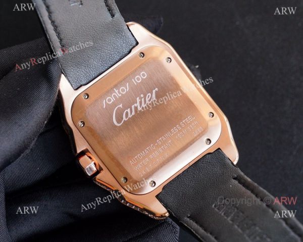 Iced Out Cartier Santos 100 Replica Watches Automatic High End Replica Iced Out Cartier Santos 100 Replica Watches Automatic High End Replica