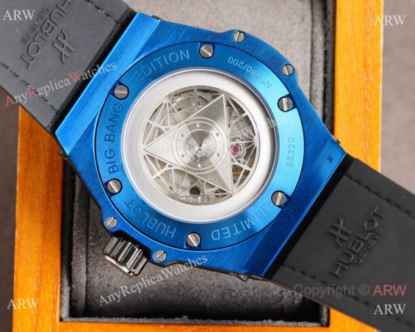 Z Factory Swiss Copy Hublot Sang Bleu 45mm Watch Blue Case Citizen Automatic Z Factory Swiss Copy Hublot Sang Bleu 45mm Watch Blue Case Citizen Automatic