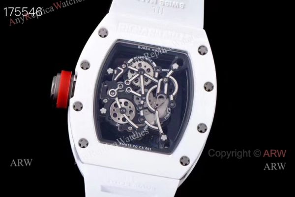 Kv Richard Mille RM 055 White Ceramic Watch Superclone For men Kv Richard Mille RM 055 White Ceramic Watch Superclone For men