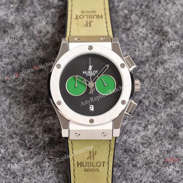 2021 New Copy Hublot Classic Fusion 43mm Watch Onyx Dial Green Subdials 2021 New Copy Hublot Classic Fusion 43mm Watch Onyx Dial Green Subdials