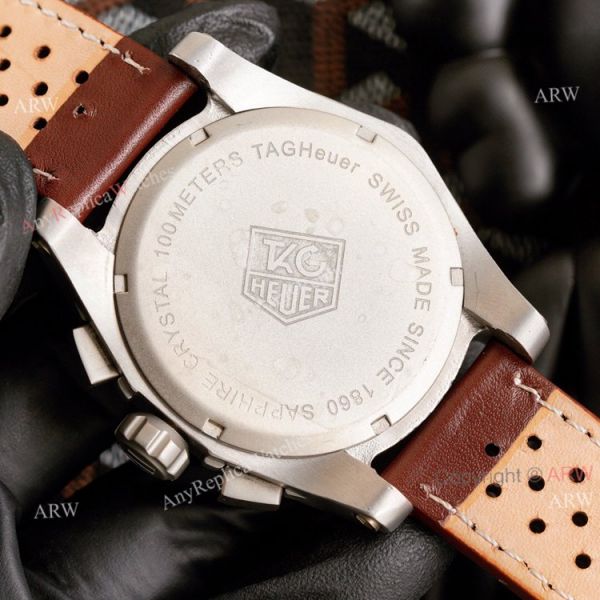 New Tag Heuer Carrera MP4-12C Chronograph Watch Black Dial Brown Leather Strap New Tag Heuer Carrera MP4-12C Chronograph Watch Black Dial Brown Leather Strap