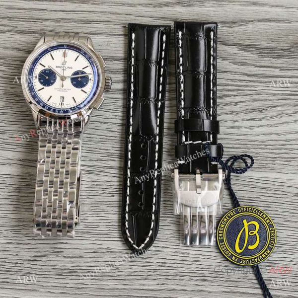 Swiss Breitling Premier BLS A7750 Blue White Dial Watch AAA Replica Swiss Breitling Premier BLS A7750 Blue White Dial Watch AAA Replica