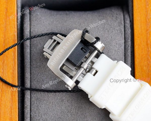 (RM Factory) Copy Richard Mille RM010 Watch With Diamonds White Rubber Band (RM Factory) Copy Richard Mille RM010 Watch With Diamonds White Rubber Band
