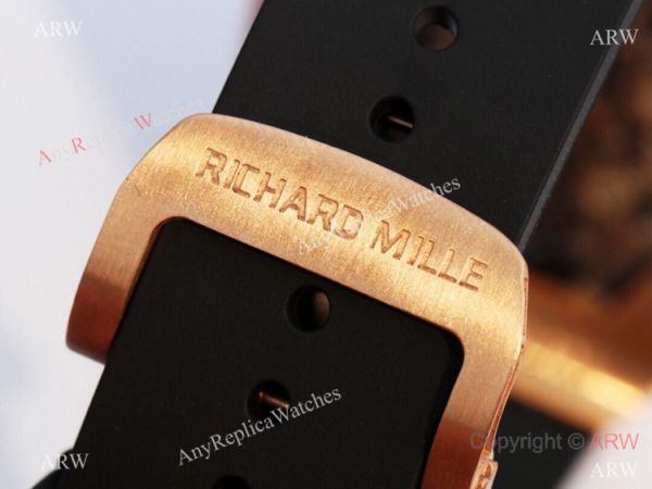 Super Clone Richard Mille RM001 Real Tourbillon Rose Gold Watch JB Factory Super Clone Richard Mille RM001 Real Tourbillon Rose Gold Watch JB Factory