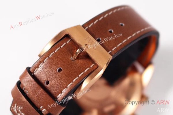 ZF Factory V2 IWC Pilots Chronograph IWC3777 Rose Gold Case Bucherer Blue Dial ZF Factory V2 IWC Pilots Chronograph IWC3777 Rose Gold Case Bucherer Blue Dial