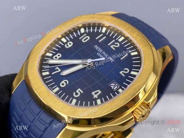 ZF Factory Patek Philippe Aquanaut 5168G Cal.324 Watch Yellow Gold and Blue ZF Factory Patek Philippe Aquanaut 5168G Cal.324 Watch Yellow Gold and Blue